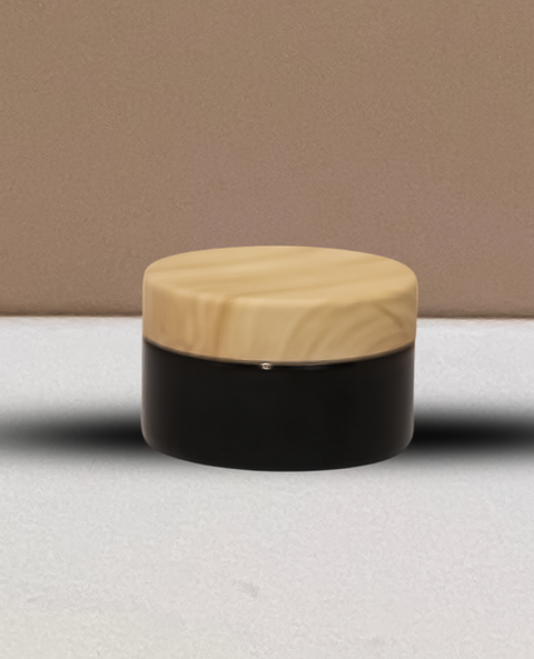 100g Plastic Jar With Bamboo Lid