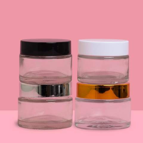 50g Clear Glass Jars