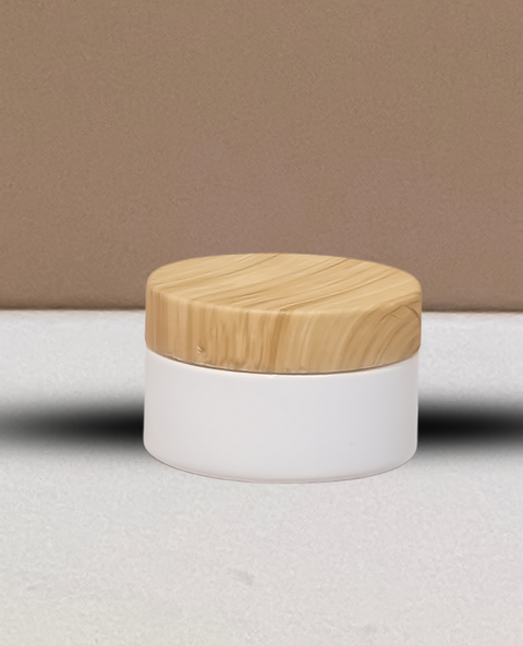 100g Plastic Jar With Bamboo Lid