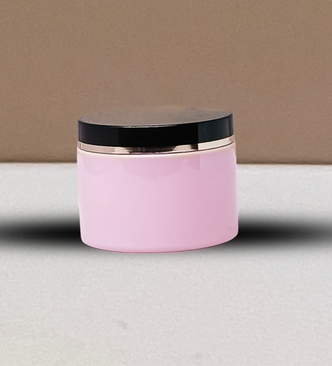 300g Plastic Jar Black Lid With Gold Strip