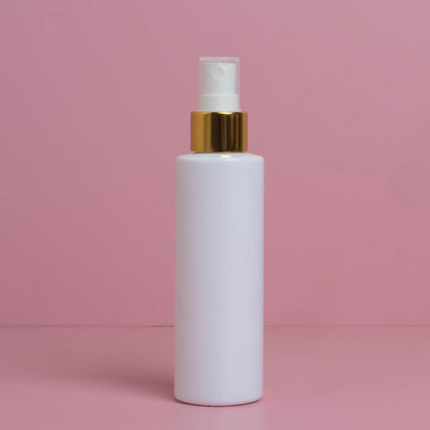 250Ml Tall Pet Bottle With Gold Mist Spray