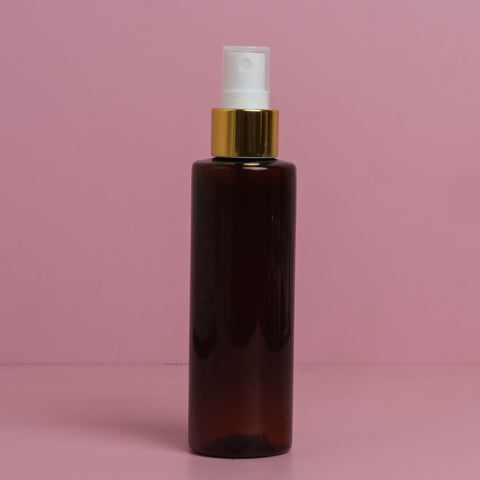 150Ml Pet Bottle With Gold Mist Spray