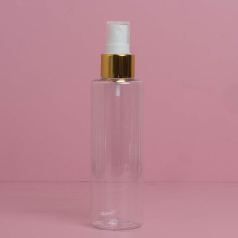 150Ml Pet Bottle With Gold Mist Spray