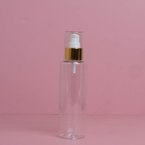 150Ml Pet Bottle With Gold Treatment Pump