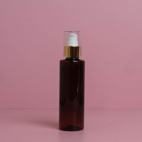 150Ml Pet Bottle With Gold Treatment Pump