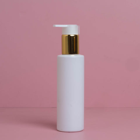 150Ml Pet Bottle With New Gold White Lotion Pump