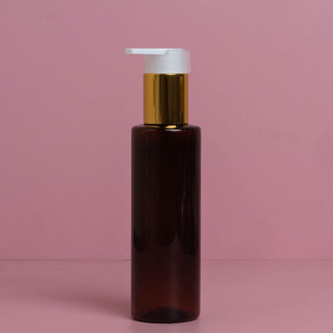 150Ml Pet Bottle With New Gold White Lotion Pump