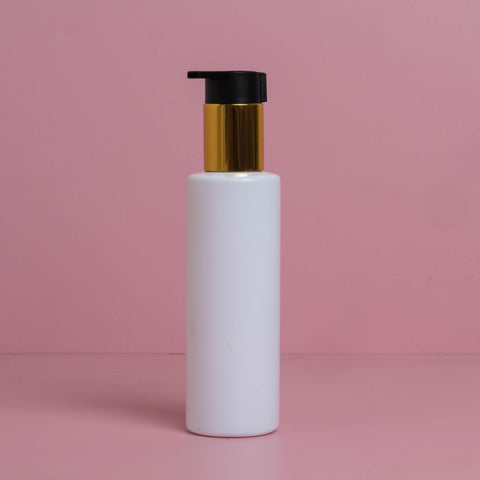 150Ml Pet Bottle With New Gold Black Lotion Pump