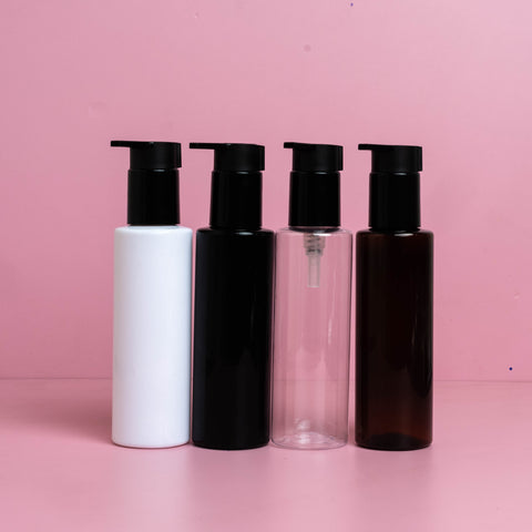 250Ml Tall Pet Bottle With New Black Lotion Pump