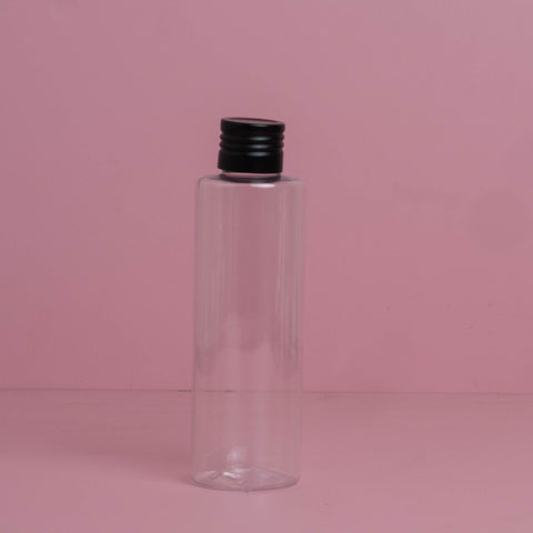 150Ml Pet Bottle With Matte Black Aluminium Screw Cap