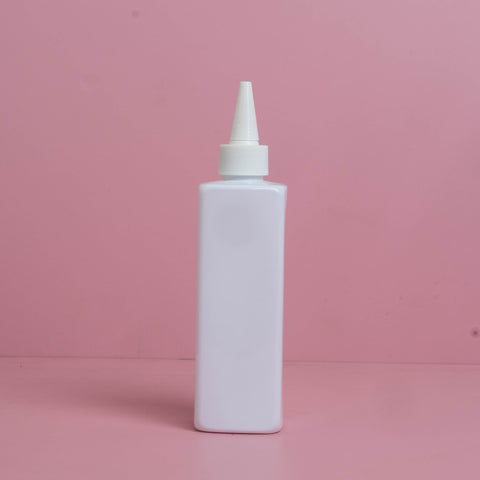 250Ml Square Pet Bottle With White Applicator