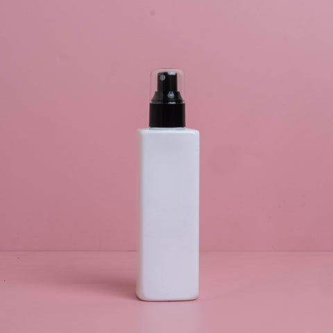 250Ml Square Pet Bottle With Black Mist Spray