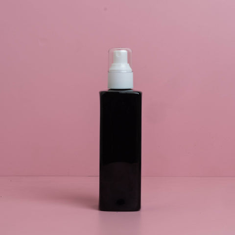 250Ml Square Pet Bottle With White Mist Spray