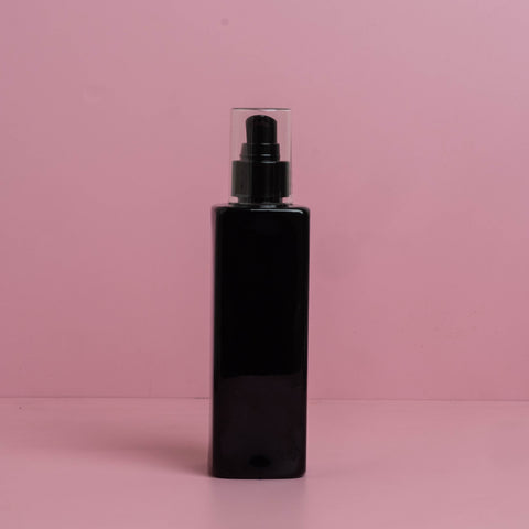 250Ml Square Pet Bottle With Black Treatment Pump