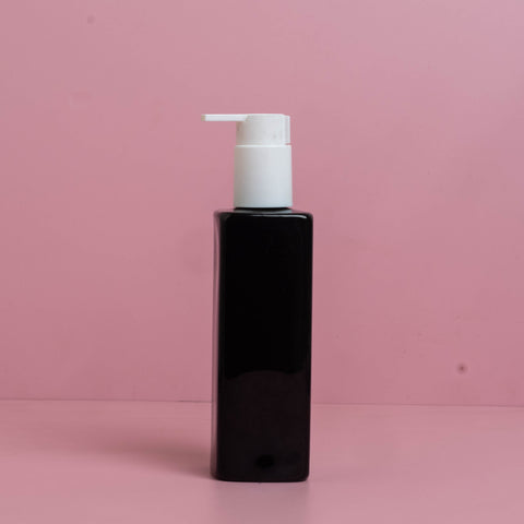 250Ml Square Pet Bottle With New White Lotion Pump