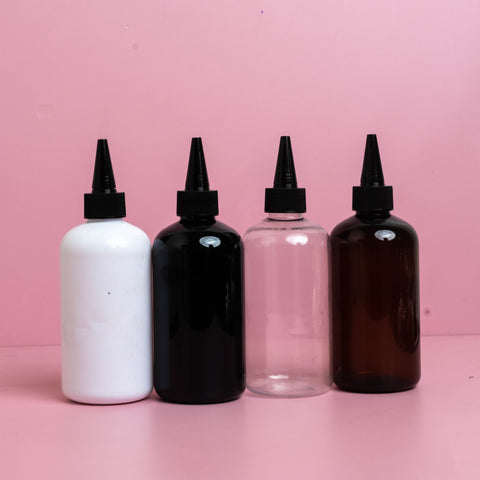 250Ml Short Pet Bottle With Black Applicator