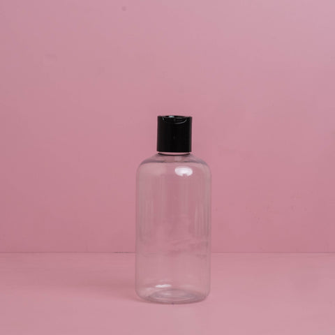 250Ml Short Pet Bottle With Black Press Cap