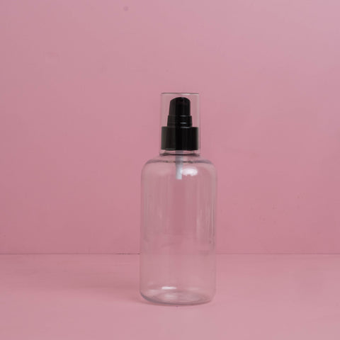 250Ml Short Pet Bottle With Black Treatment Pump