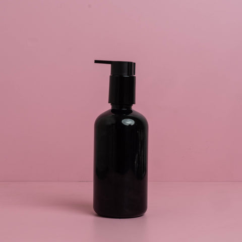 250Ml Short Pet Bottle With New Black Lotion Pump