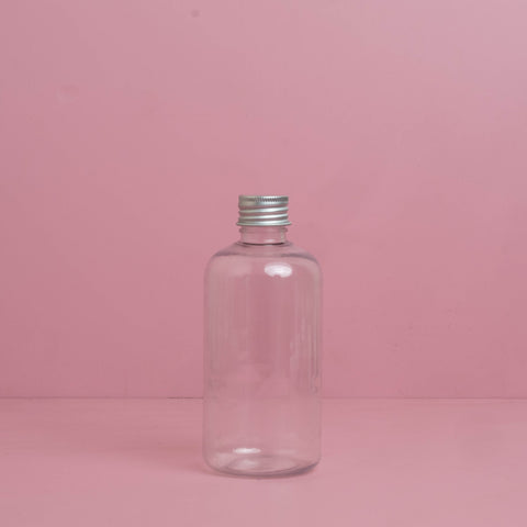 250Ml Short Pet Bottle With Silver Aluminium Screw Cap