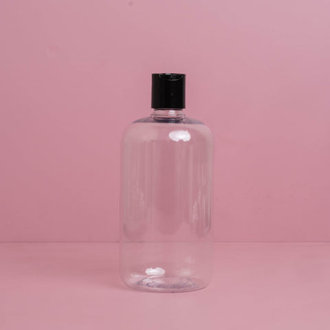 500Ml Short Pet Bottle With Black Press Cap