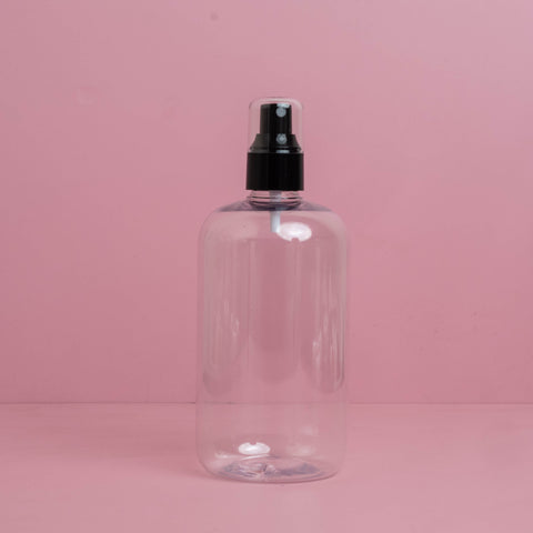 500Ml Short Pet Bottle With Black Mist Spray