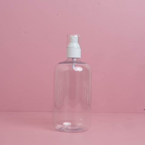 500Ml Short Pet Bottle With White Mist Spray