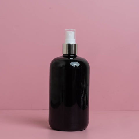 500Ml Short Pet Bottle With Silver Mist Spray