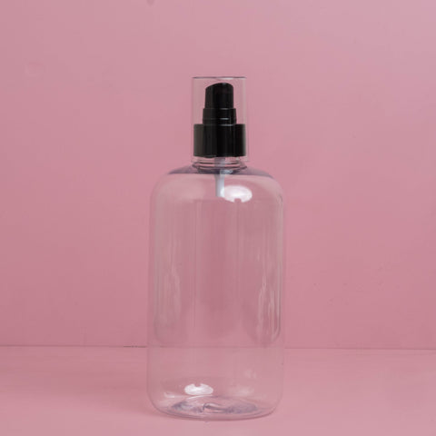 500Ml Short Pet Bottle With Black Treatment Pump