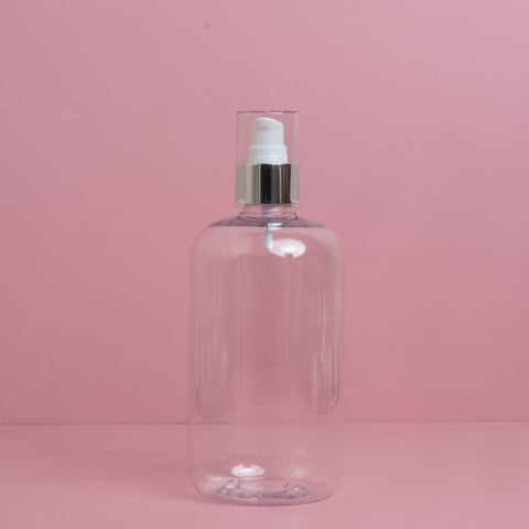 500Ml Short Pet Bottle With Silver Treatment Pump