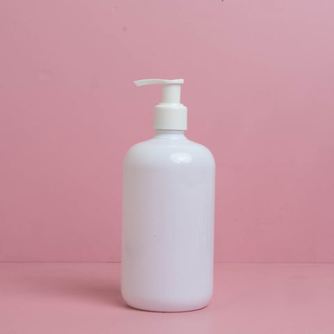 500Ml Short Pet Bottle With Old White Lotion Pump