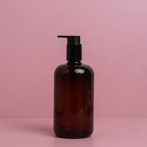 500Ml Short Pet Bottle With New Black Lotion Pump