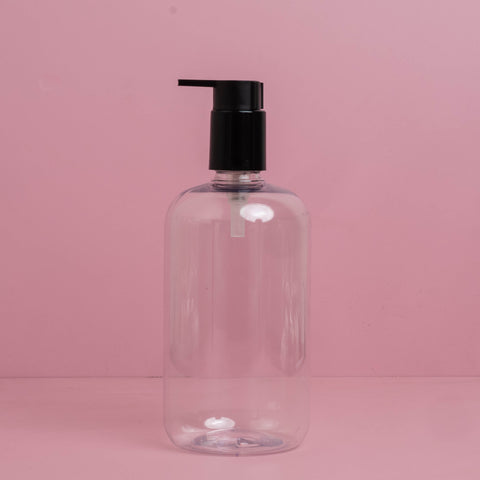 500Ml Short Pet Bottle With New Black Lotion Pump