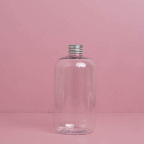 500Ml Short Pet Bottle With Silver Aluminium Screw Cap