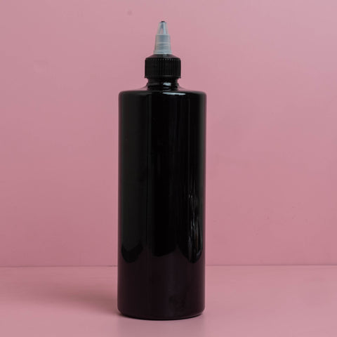 500Ml Tall Pet Bottle With Black Applicator With Clear Top