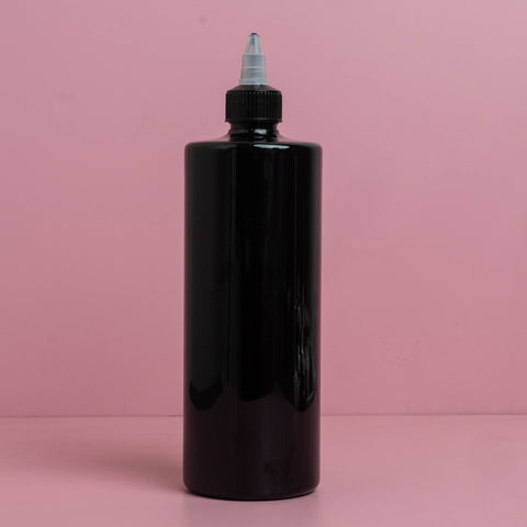 500Ml Tall Pet Bottle With Black Applicator With Clear Top