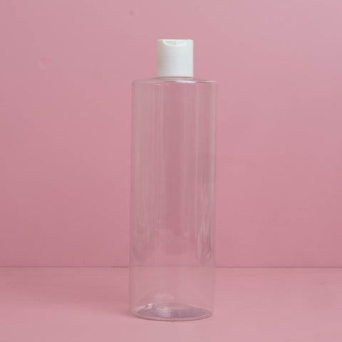 500Ml Tall Pet Bottle With White Press Cap