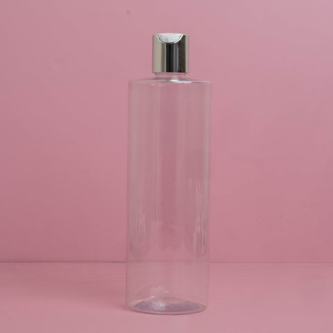 500Ml Tall Pet Bottle With Silver Press Cap