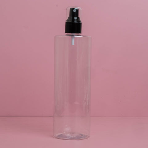 500Ml Tall Pet Bottle With Black Mist Spray