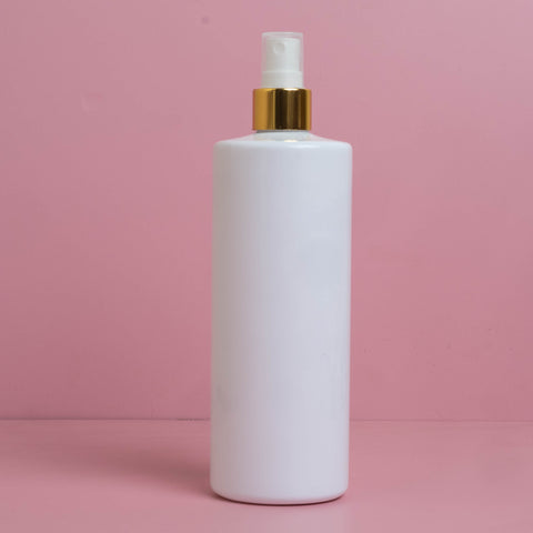 500Ml Tall Pet Bottle With Gold Mist Spray