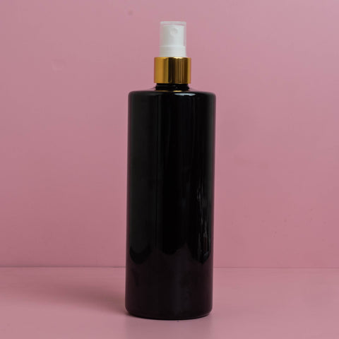 500Ml Tall Pet Bottle With Gold Mist Spray