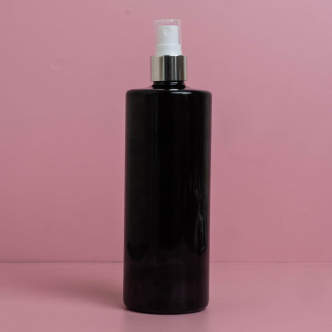 500Ml Tall Pet Bottle With Silver Mist Spray