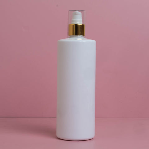 500Ml Tall Pet Bottle With Gold Treatment Pump