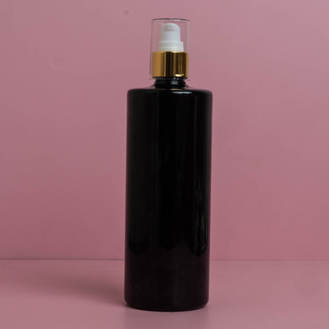 500Ml Tall Pet Bottle With Gold Treatment Pump