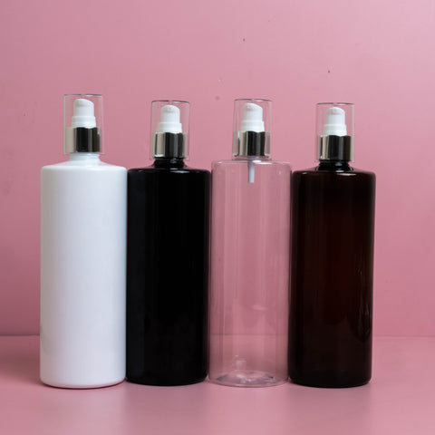 500Ml Tall Pet Bottle With Silver Treatment Pump