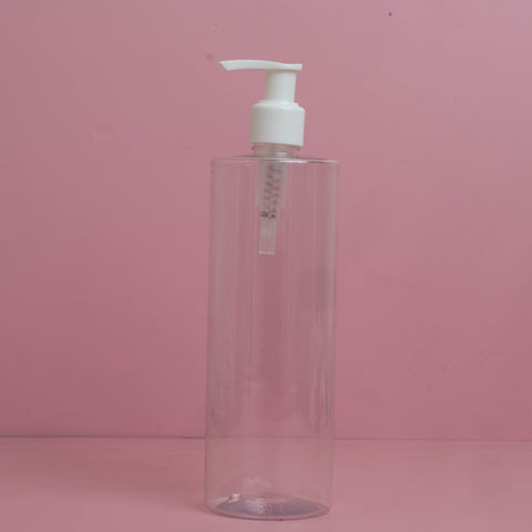 500Ml Tall Pet Bottle With Old White Lotion Pump