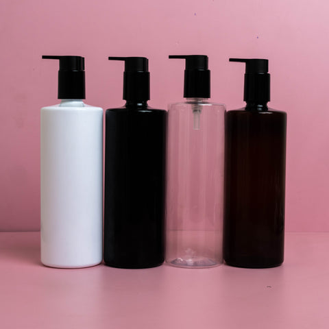 500Ml Tall Pet Bottle With New Black Lotion Pump