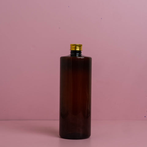 500Ml Tall Pet Bottle With Gold Aluminium Screw Caps