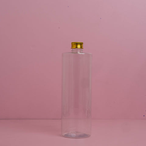 500Ml Tall Pet Bottle With Gold Aluminium Screw Caps