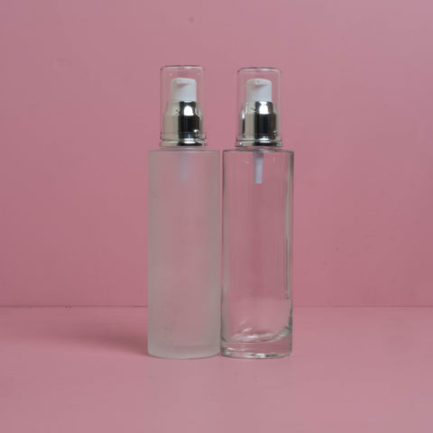 100Ml Glass Bottle With Silver Treatment Pump